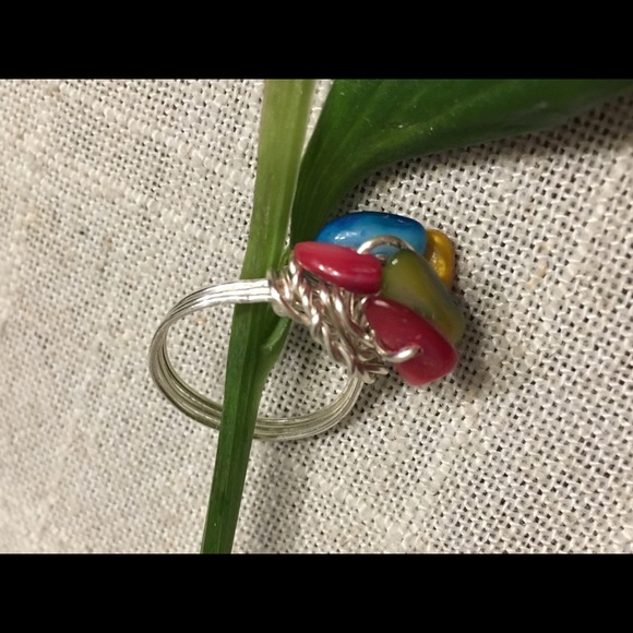 New colorful wire wrapped ring.π - Picture 4 of 8